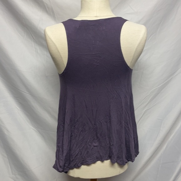 Guess by Marciano Plum Silver Studded Tank Top - Picture 2 of 3